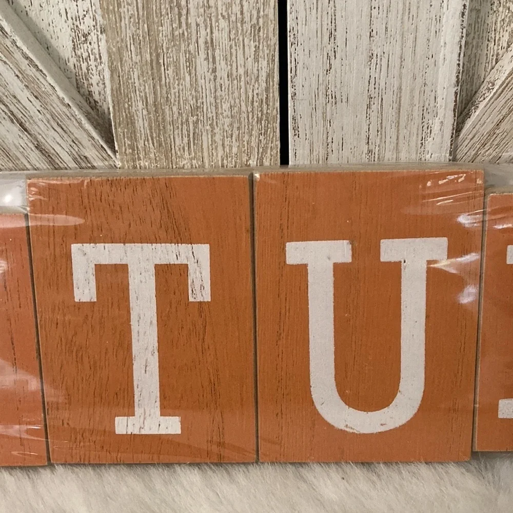 Target BP 2020 Autumn Wood Word Decor